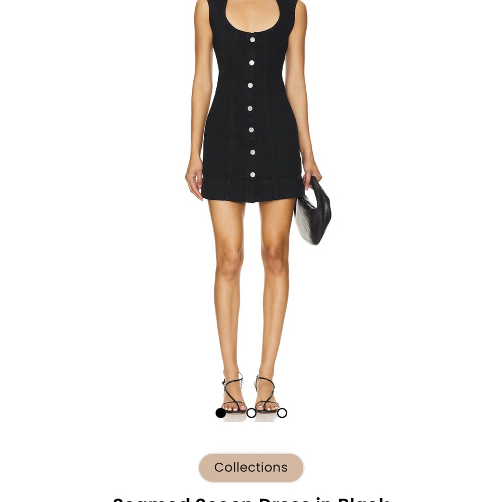 Frame Denim Black Sleeveless Mini Dress